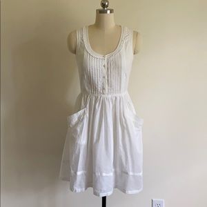 White Cotton Tommy Hilfinger Dress, Size 0